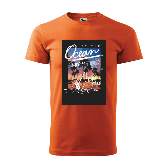 Malfini Tricou Barbat Portocaliu Ocean wave