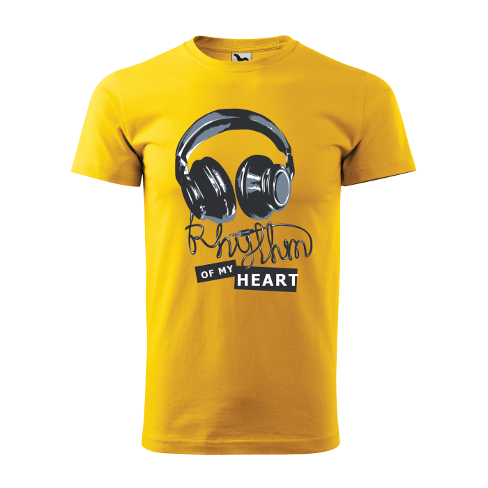Malfini Tricou Barbat Galben Rhythm of my heart