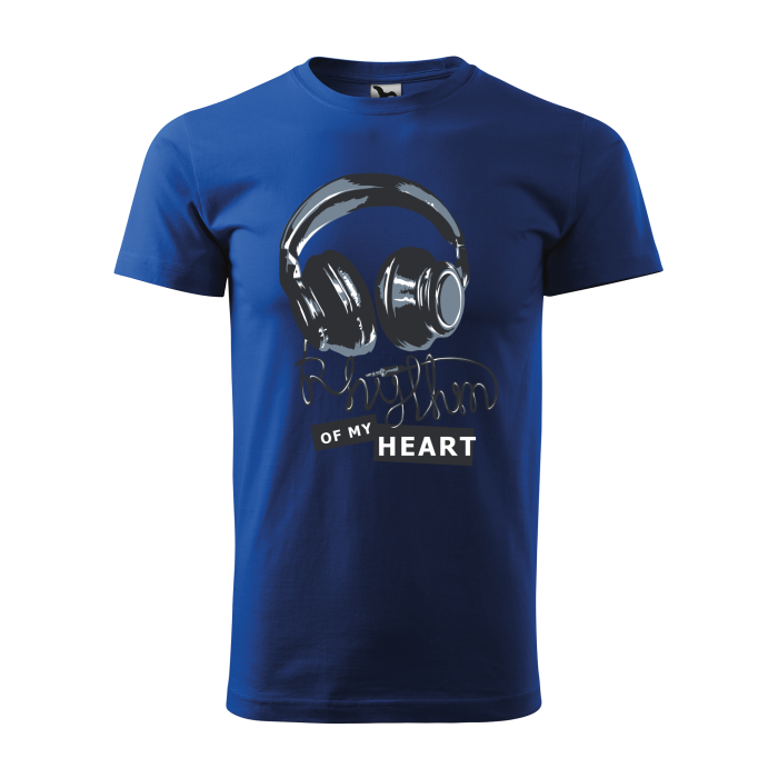 Malfini Tricou Barbat Albastru regal Rhythm of my heart