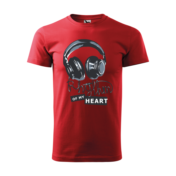 Malfini Tricou Barbat Rosu Rhythm of my heart
