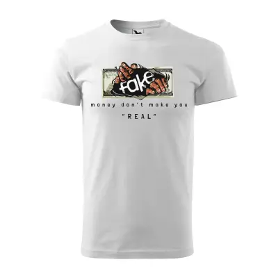 Malfini Tricou Barbat Alb Fake money