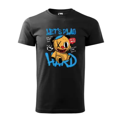 Malfini Tricou Barbat Negru Let`s play hard