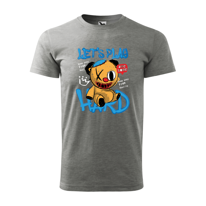 Malfini Tricou Barbat Gri inchis Let`s play hard