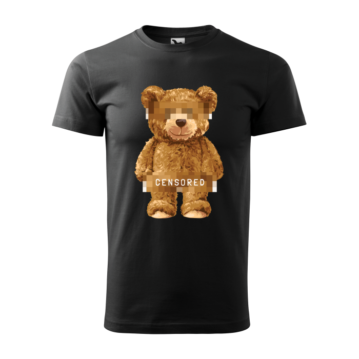 Malfini Tricou Barbat Negru Censored Teddy