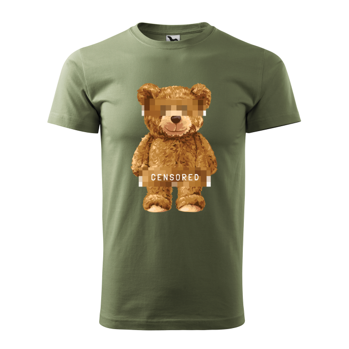 Malfini Tricou Barbat Verde kaki Censored Teddy