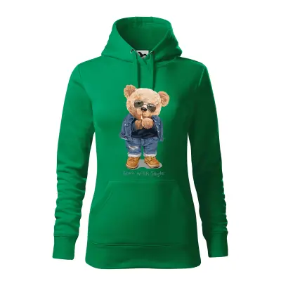 Malfini Hanorac Dama Verde Teddy Born with style