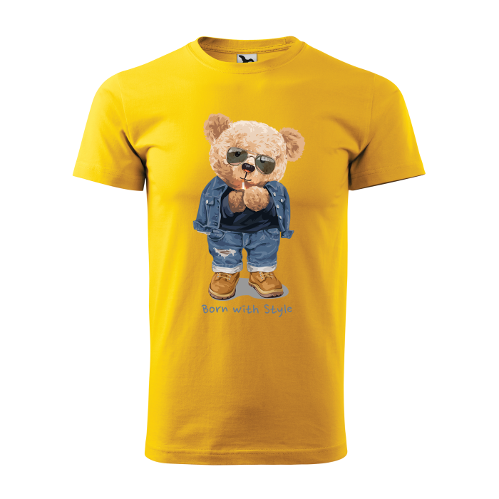 Malfini Tricou Barbat Galben Teddy Born with style