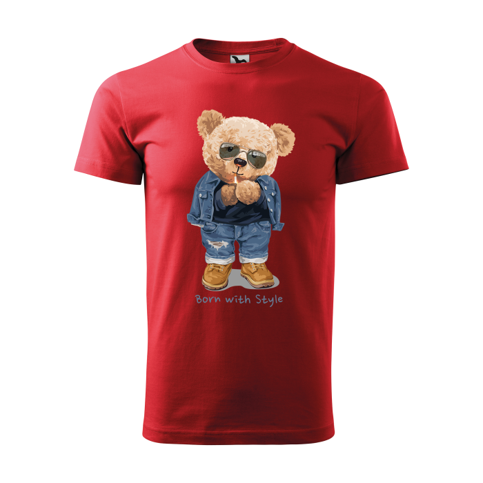 Malfini Tricou Barbat Rosu Teddy Born with style