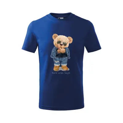 Malfini Tricou Copii Albastru regal Teddy Born with style