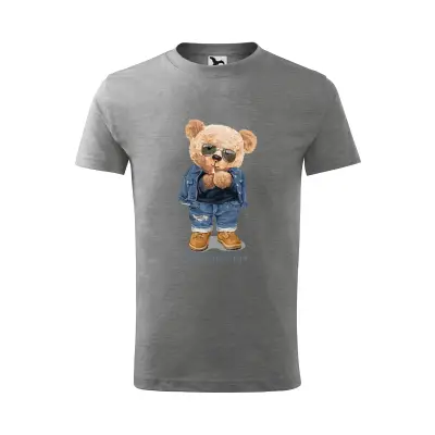 Malfini Tricou Copii Gri inchis Teddy Born with style