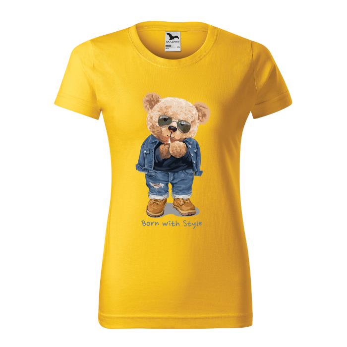 Malfini Tricou Dama Galben Teddy Born with style