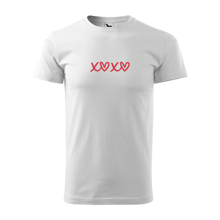 Malfini Tricou Barbat Alb XOXO Brodat