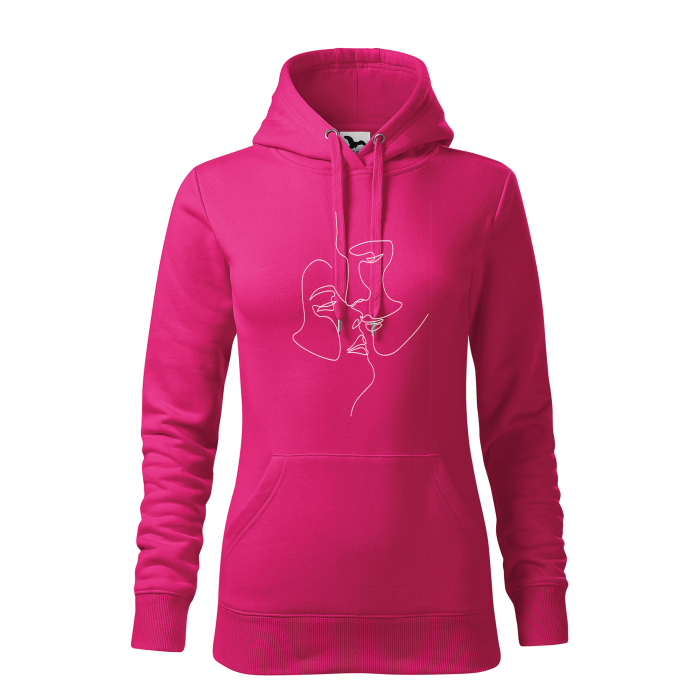 Malfini Hanorac Dama Roz Cuplu Line art Brodat Malfini Hanorac Dama Roz Cuplu Line art Brodat