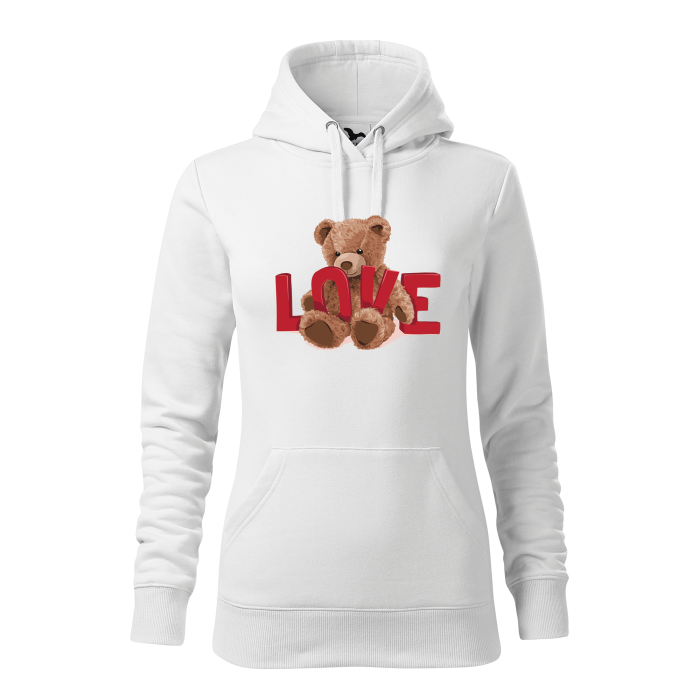 Malfini Hanorac Dama Alb Love Teddy