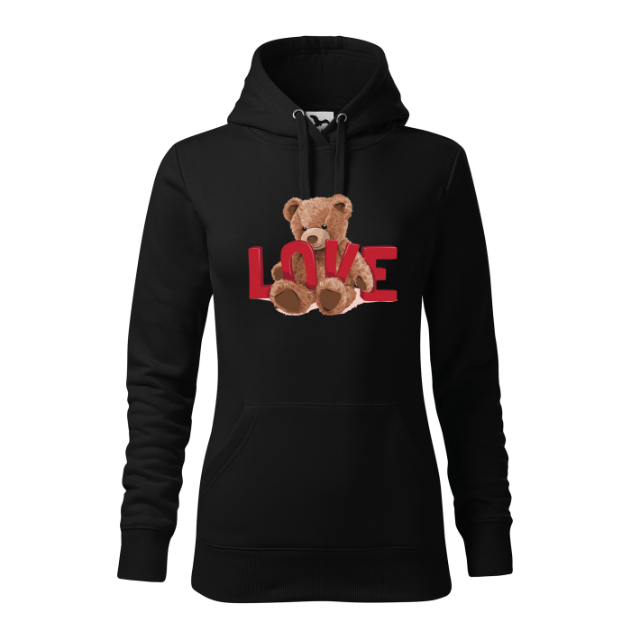 Malfini Hanorac Dama Negru Love Teddy