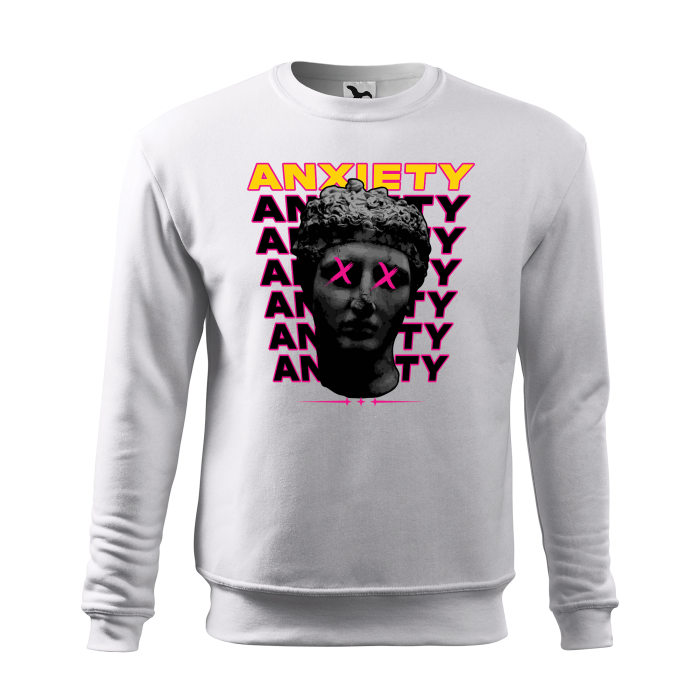 Malfini Bluza Barbat Alb Anxiety