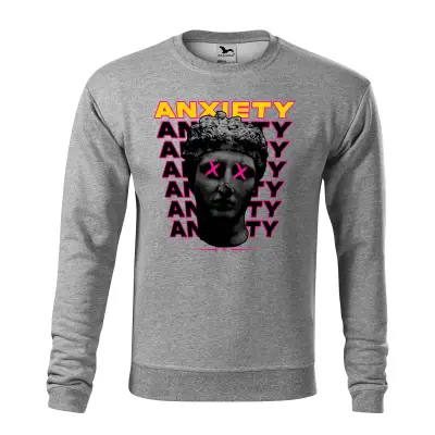 Malfini Bluza Barbat Gri inchis Anxiety