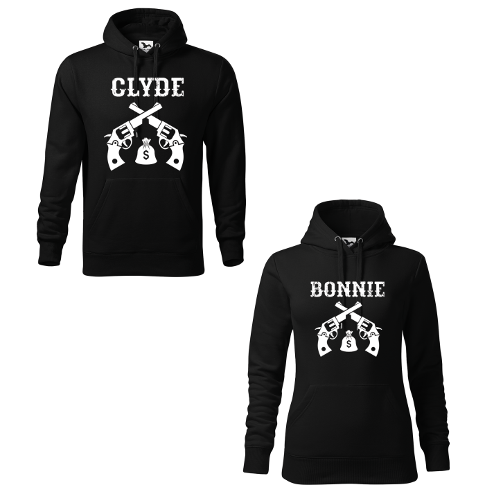 Malfini Hanorac Cuplu Negru Bonnie/Clyde