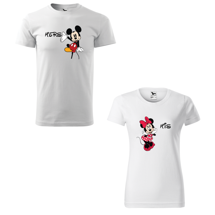 Malfini Tricou Cuplu Alb His/Hers