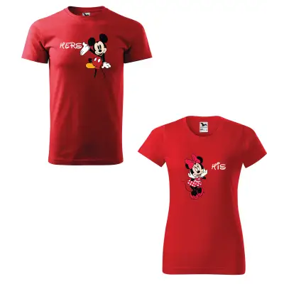 Malfini Tricou Cuplu Rosu His/Hers