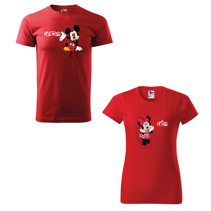 Malfini Tricou Cuplu Rosu His/Hers