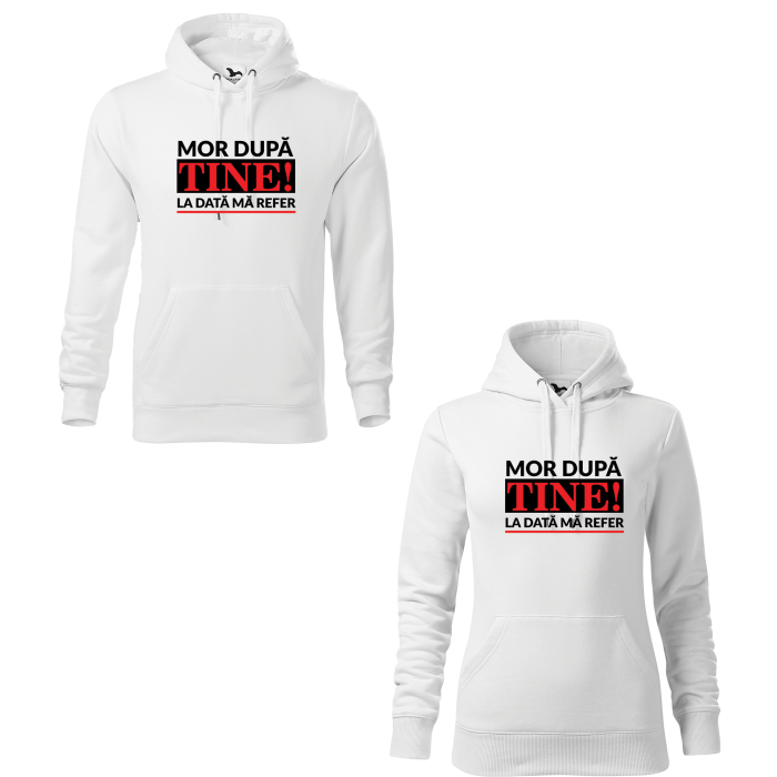 Malfini Hanorac Cuplu Alb Mort dupa tine