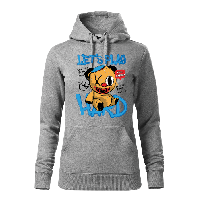 Malfini Hanorac Dama Gri inchis Let`s play hard