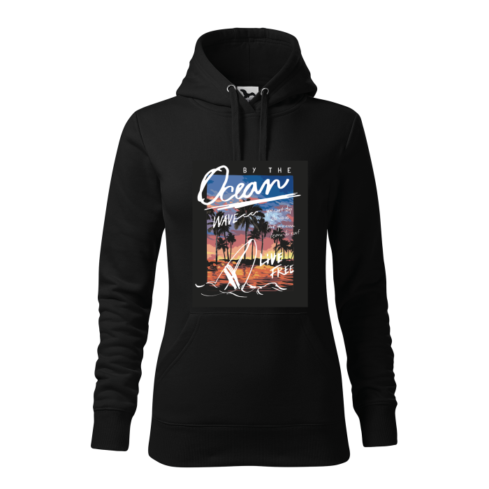 Malfini Hanorac Dama Negru Ocean wave