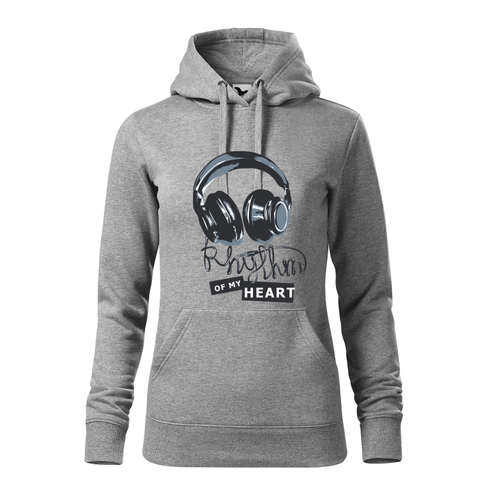 Malfini Hanorac Dama Gri inchis Rhythm of my heart