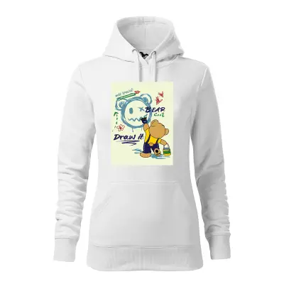 Malfini Hanorac Dama Alb Bear is painting