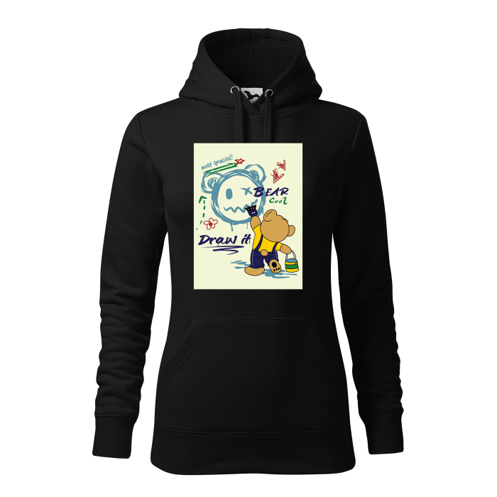 Malfini Hanorac Dama Negru Bear is painting