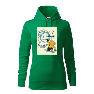 Malfini Hanorac Dama Verde Bear is painting