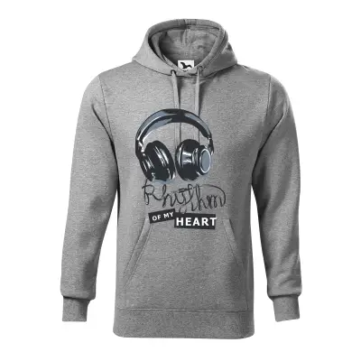 Malfini Hanorac Barbat Gri inchis Rhythm of my heart