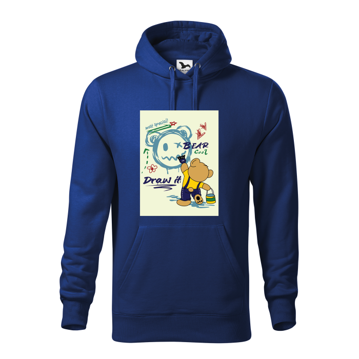 Malfini Hanorac Barbat Albastru regal Bear is painting