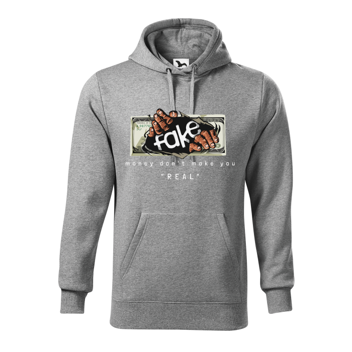 Malfini Hanorac Barbat Gri inchis Fake money