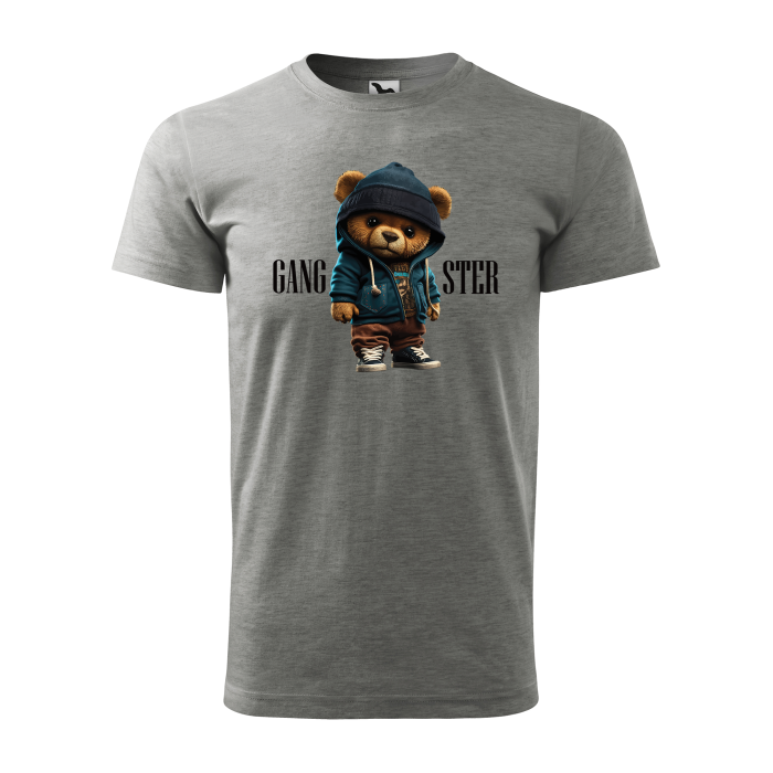 Malfini Tricou Barbat Gri inchis Teddy Gangster