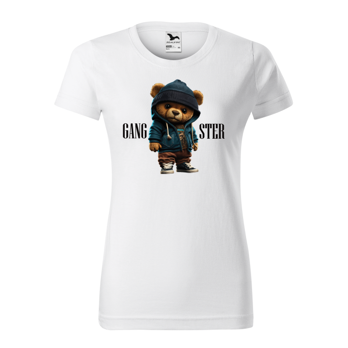 Malfini Tricou Dama Alb Teddy Gangster Malfini Tricou Dama Alb Teddy Gangster
