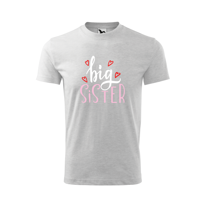 Malfini Tricou Copii Gri deschis Big Sister/Brother