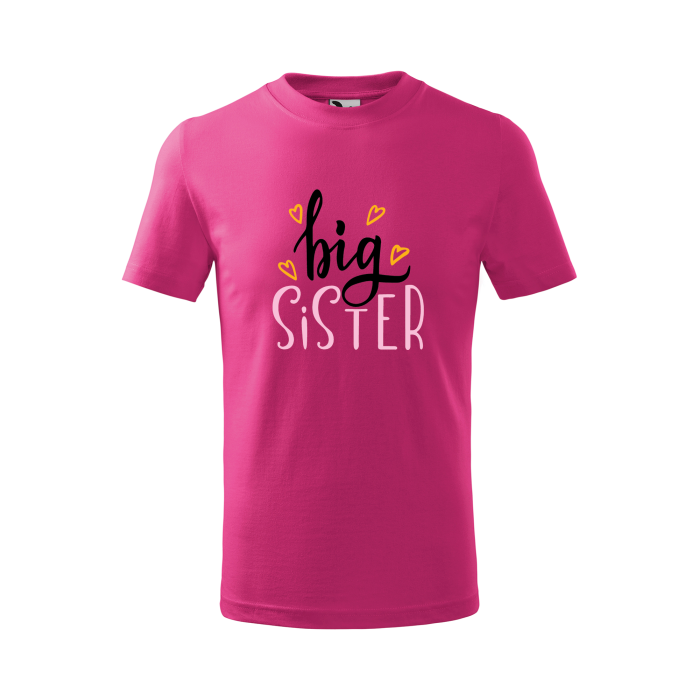 Malfini Tricou Copii Roz zmeura Big Sister/Brother