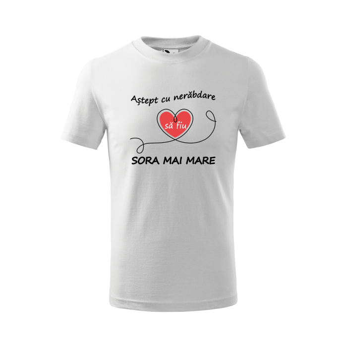 Malfini Tricou Copii Alb Sora/fratele mai mare