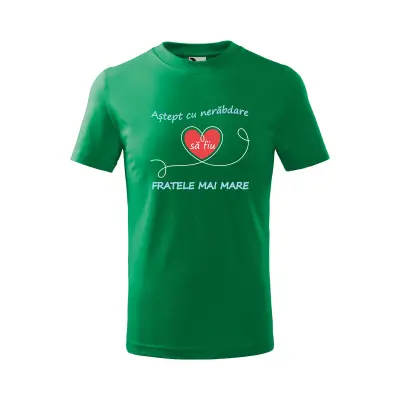 Malfini Tricou Copii Verde Sora/fratele mai mare