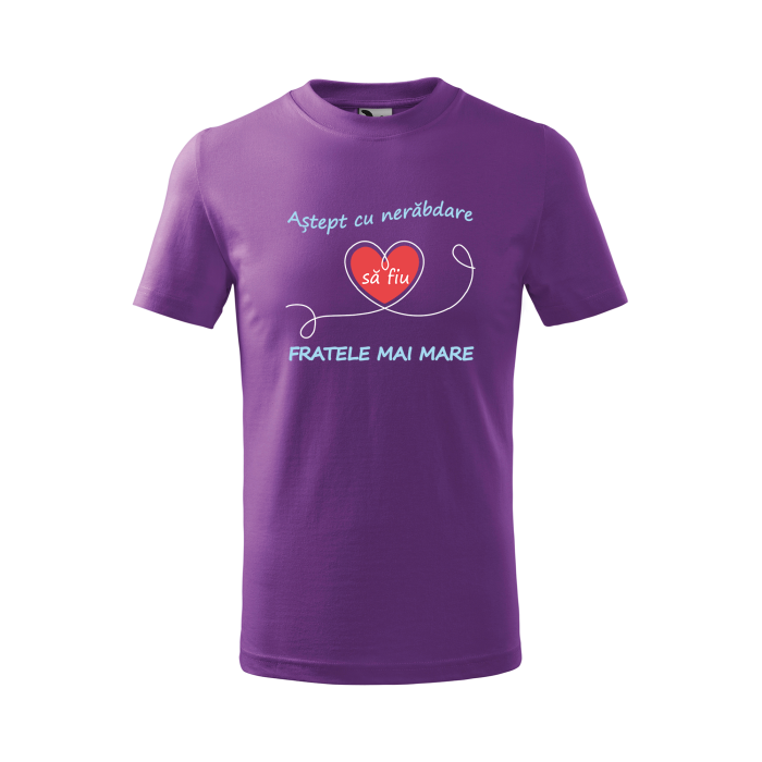 Malfini Tricou Copii Violet Sora/fratele mai mare