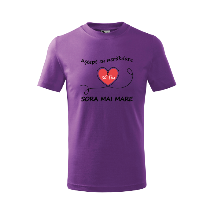 Malfini Tricou Copii Violet Sora/fratele mai mare