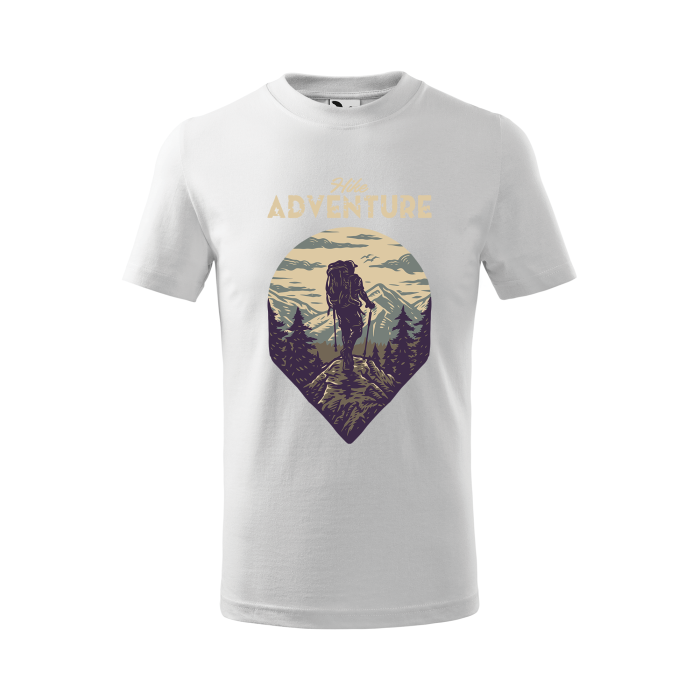 Malfini Tricou Copii Alb Hike Adventure