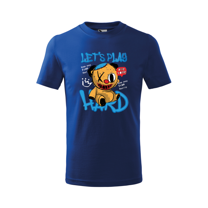 Malfini Tricou Copii Albastru regal Let`s play hard
