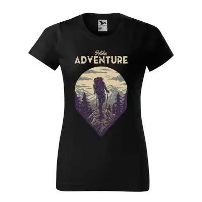 Malfini Tricou Dama Negru Hike Adventure