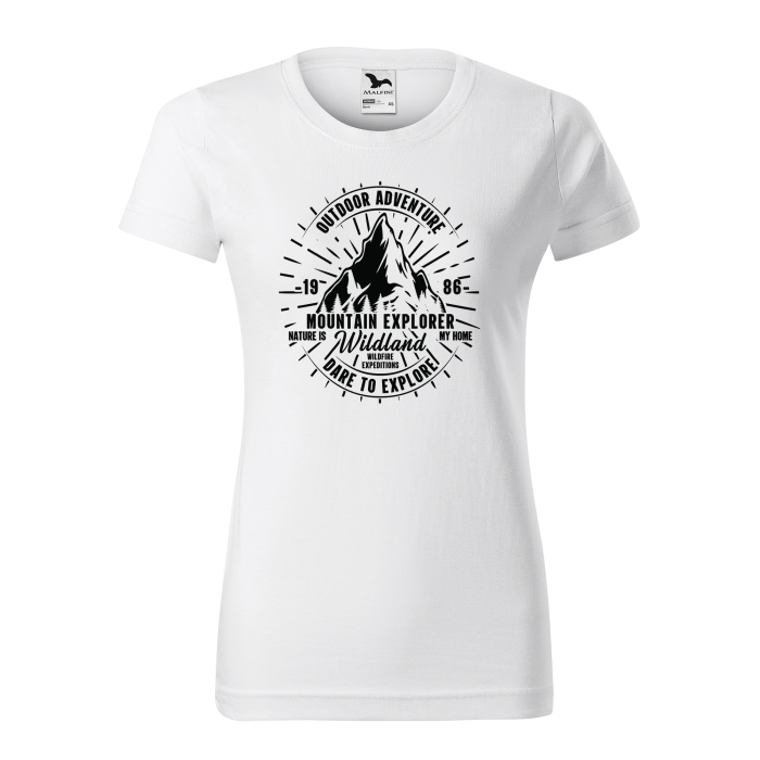 Malfini Tricou Dama Alb Mountain Explorer