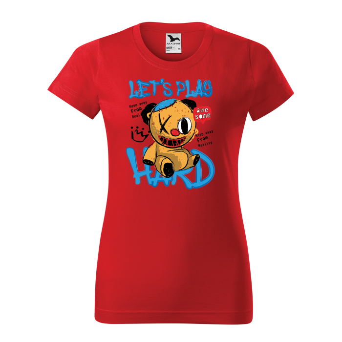 Malfini Tricou Dama Rosu Let`s play hard