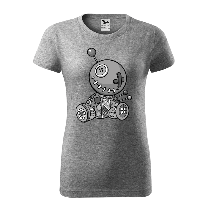 Malfini Tricou Dama Gri inchis Urs Voodoo
