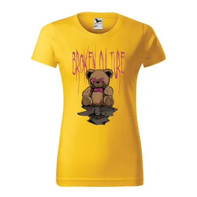 Malfini Tricou Dama Galben Teddy Broken culture